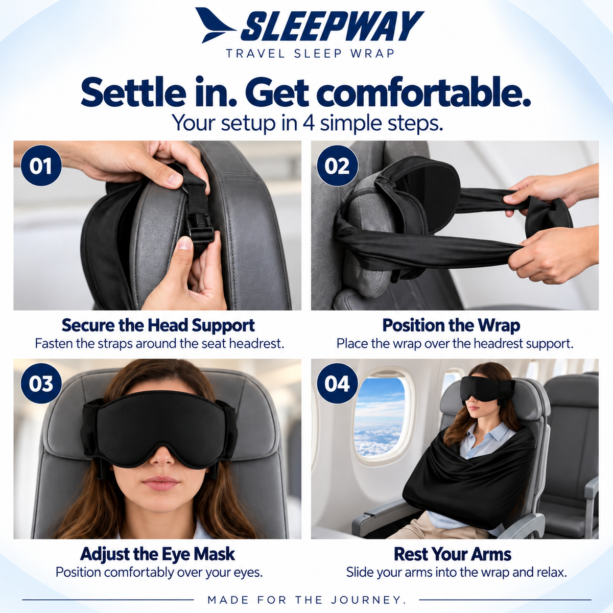 SLEEPWAY™ 3-in-1 Travel Sleep Set