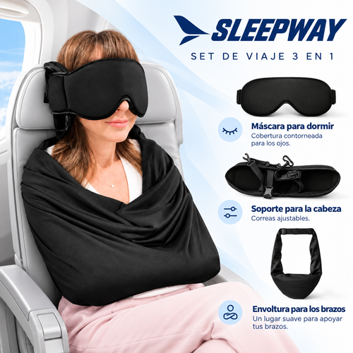 SLEEPWAY™ Set de Viaje 3-en-1 para Dormir